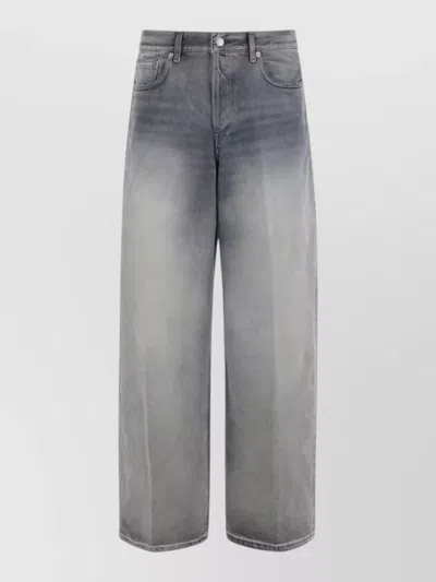 Haikure Bethany Oversized Washed-effect Jeans In Gray