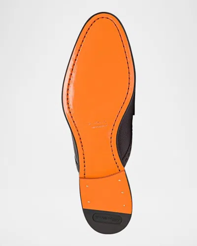 Santoni Granato Leather Mule In Multi