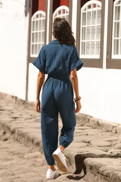 Cupshe Leisurely Pace Blue Jumpsuit In Blue
