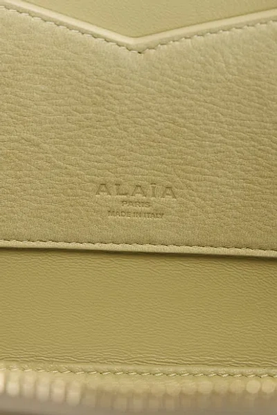Alaïa Alaia Small Delta Bag In Vert Amande