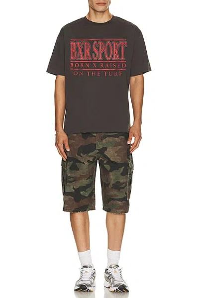 Born X Raised University Tee In Brown