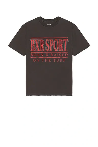 Born X Raised University Tee In Brown