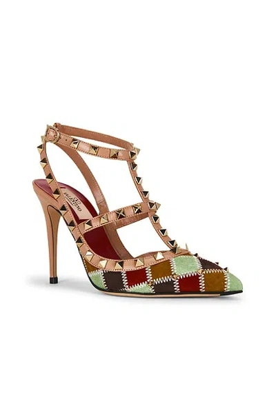 Valentino Rockstud Ankle Strap Pump In Multi
