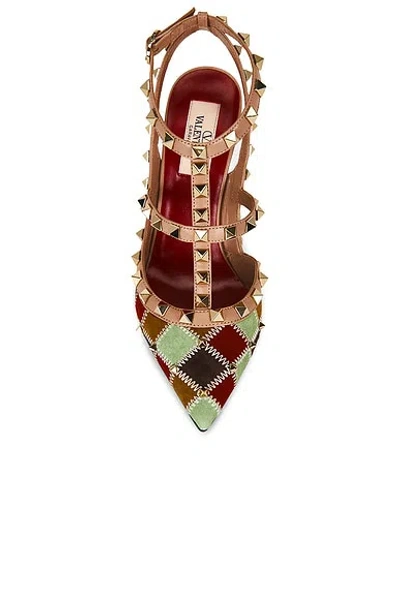 Valentino Rockstud Ankle Strap Pump In Multi