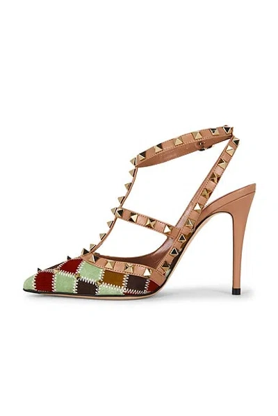 Valentino Rockstud Ankle Strap Pump In Multi
