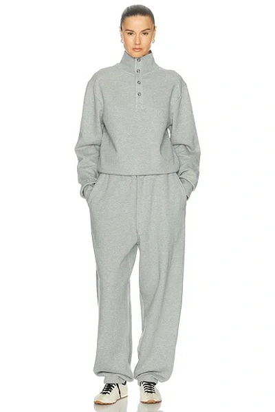 Entire Studios Port Pullover Sweatshirt In Gray