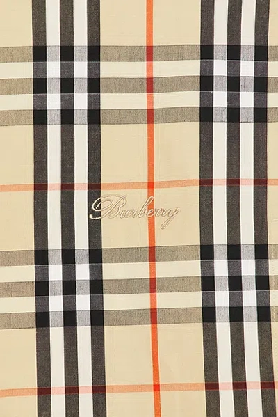 Burberry Check-pattern Zip-fastening Overshirt In Neutral