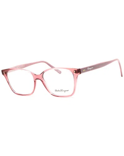 Ferragamo Unisex 52mm Optical Frames In Pink