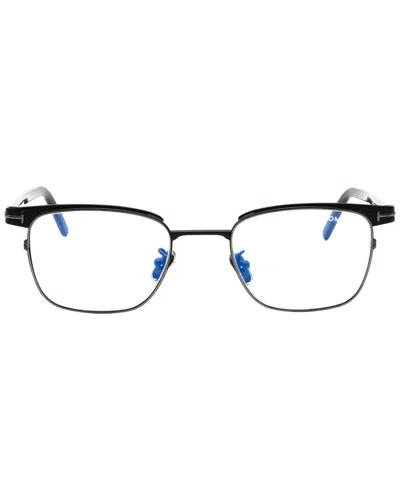 Tom Ford Men's Black Rectangular Eyeglass Frames Ft5854db In Black