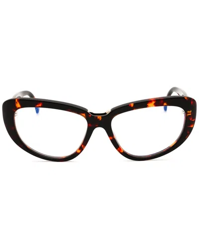 Max Mara Ladies Brown Cat Eye Eyeglass Frames Mm5109b In Brown