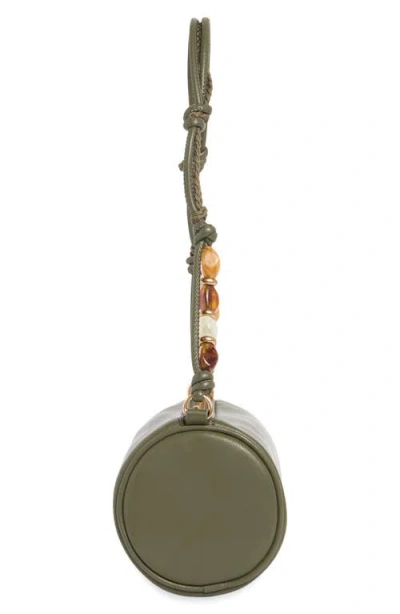 Sam Edelman Elmina Beaded Shoulder Bag In Olive
