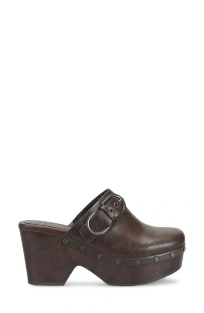 Korks Lacey Platform Clog In Brown