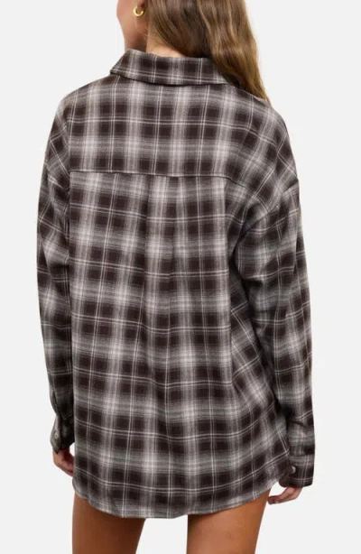 Blu Pepper Plaid Long Sleeve Button Shirt In Multi