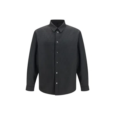 Fendi Black Polyester Pattern Shirt In Black