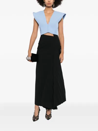 Maticevski Bonded Combat Top In Blue