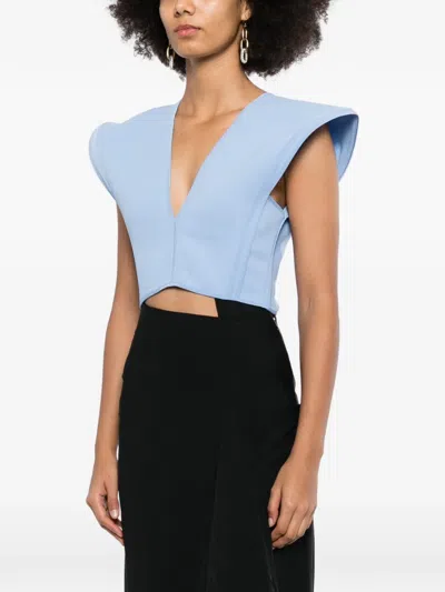 Maticevski Bonded Combat Top In Blue