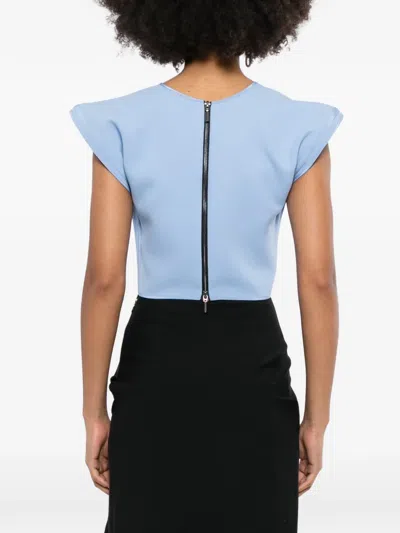 Maticevski Bonded Combat Top In Blue