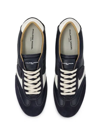 Philippe Model Suede Panel Low-top Sneakers In Yellow