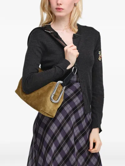 Marc Jacobs Scene Medium Crinkled Leather Shoulder Bag In Brown
