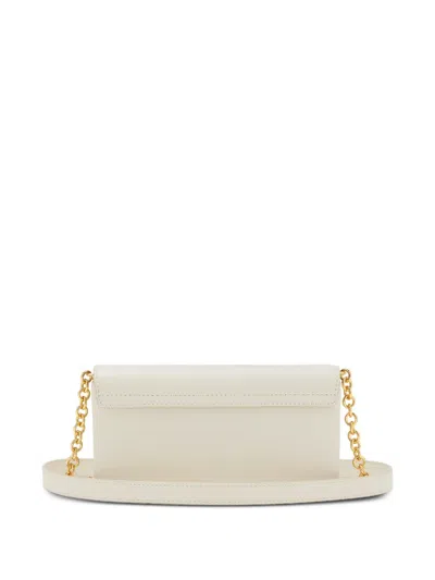 Marc Jacobs Scene Leather Wallet On Chain In Neutral