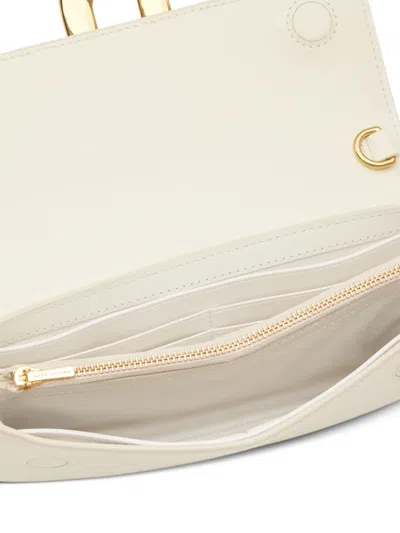 Marc Jacobs Scene Leather Wallet On Chain In Neutral