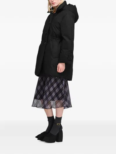 Marc Jacobs Puffer Peacoat In Black