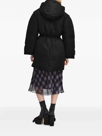 Marc Jacobs Puffer Peacoat In Black