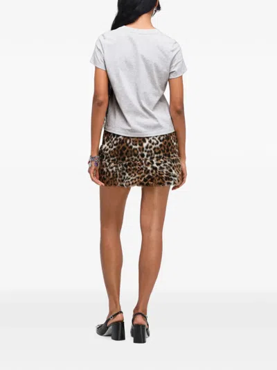 Marc Jacobs Canal St Logo-print T-shirt In Gray