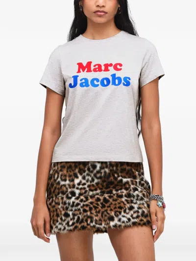 Marc Jacobs Canal St Logo-print T-shirt In Gray