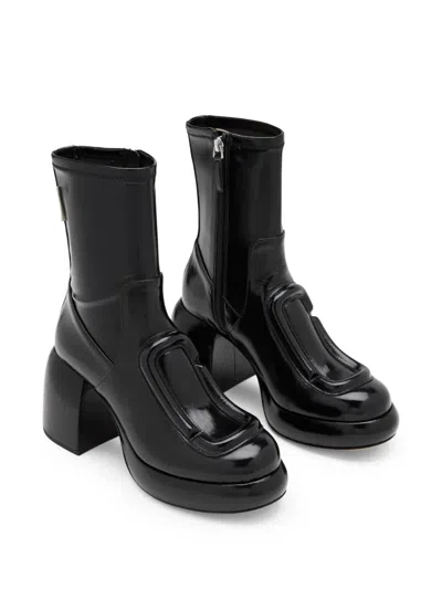 Marc Jacobs The Pop J Marc Ankle Boots In Black