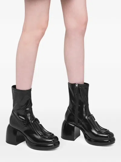 Marc Jacobs The Pop J Marc Ankle Boots In Black