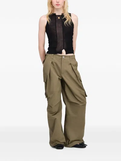 Marc Jacobs Oversized Cargo Pants In Green