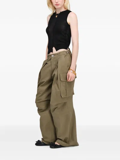 Marc Jacobs Oversized Cargo Pants In Green