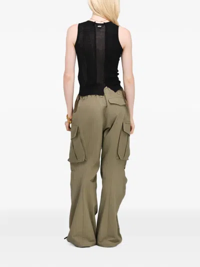 Marc Jacobs Oversized Cargo Pants In Green