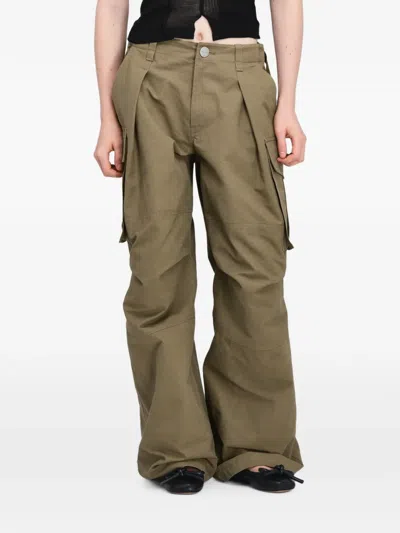 Marc Jacobs Oversized Cargo Pants In Green