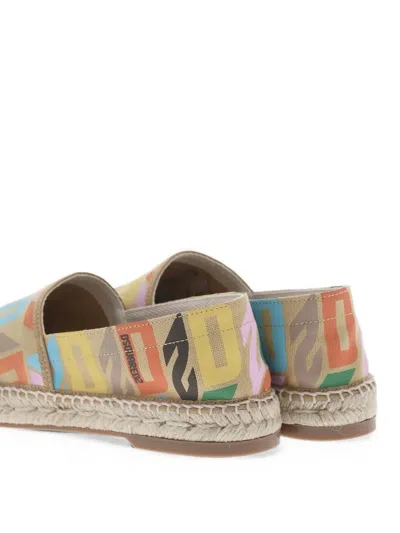 Dsquared2 Monogram Espadrilles In White