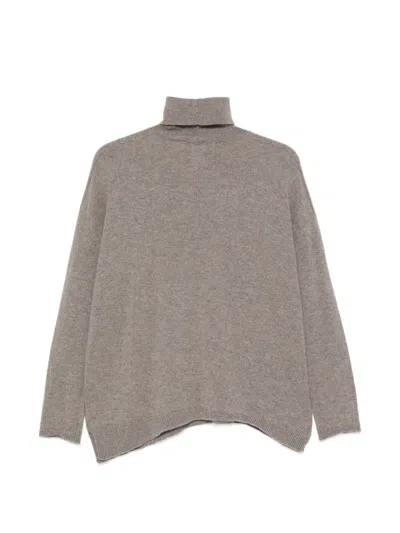 Vanisé Roll-neck Cashmere Sweater In Brown