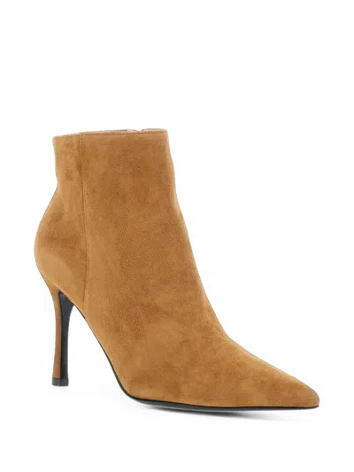 Pollini Pointed-toe Ankle Boots In Yellow