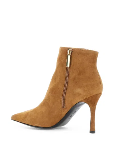 Pollini Pointed-toe Ankle Boots In Yellow