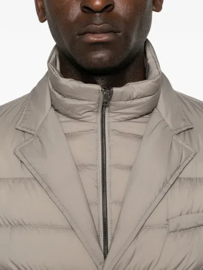 Herno Quilted Puffer Jacket In Grau