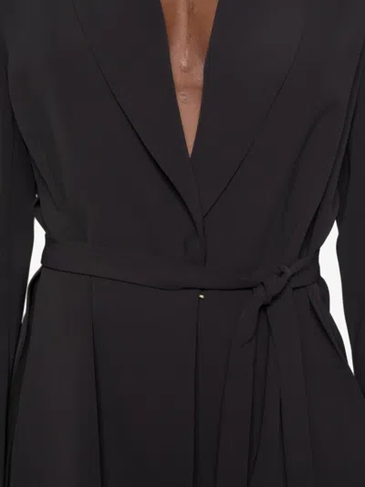 Imperial Belted Shawl-lapel Jacket In Black