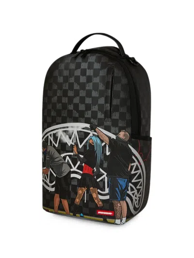 Sprayground Midnight Mural Backpack In Black