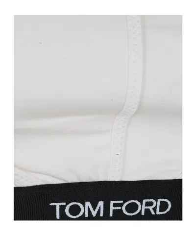 Tom Ford Modal Bra With Design And Adjustable Straps In Gray