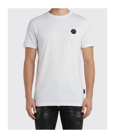 Philipp Plein Lightweight Short Sleeve Crew Neck T-shirt In White