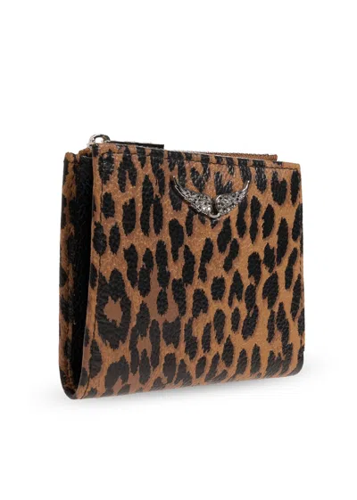Zadig & Voltaire Patterned Wallet In Pink