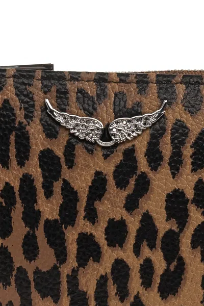 Zadig & Voltaire Patterned Wallet In Pink
