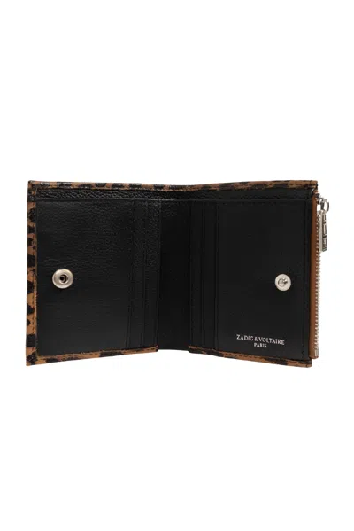 Zadig & Voltaire Patterned Wallet In Pink