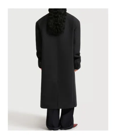 Marni Deep Grey Tweed Oversized Coat In Multi