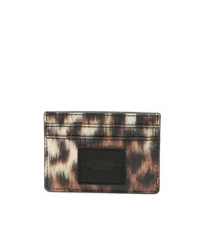 Marc Jacobs Animal-pattern Card Holder In Pink