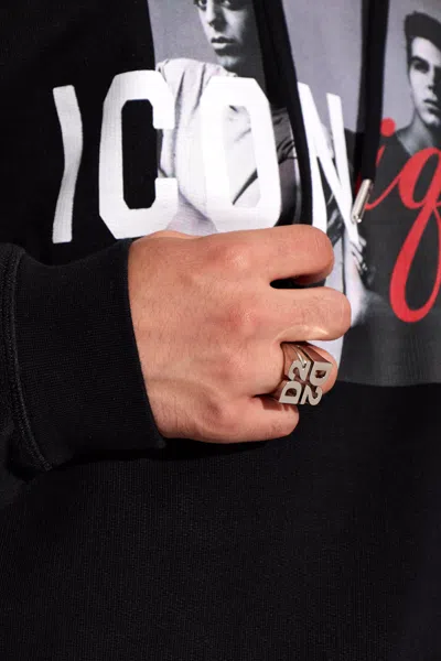 Dsquared2 D2-upside-down Ring In Silver